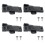 Iron Sliding Window Sash Lock 7.1 cm Black Replacement Set with Screws for Enhanced Home Security 1
