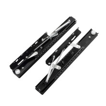 Heavy Duty Full Extension Ball Bearing Drawer Slides, Hidden Telescopic Steel Rail for Table Lift 250mm