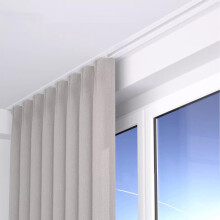 Heavy Duty Ceiling Curtain Track 500cm, Invisible Recessed Rail with Hidden Ceiling Installation and Smooth Glide Operation