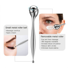 Metalen oogcrème applicator, draagbaar ontwerp voor gemakkelijk meenemen. Hoogwaardig oogmassageapparaat van legering bevordert de bloedsomloop in