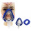 Μπλε 4 τεμάχια μαλακών μασκών CPAP, καλύμματα μάσκας CPAP για ολόκληρο το πρό 5