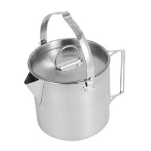 Camping Kettle Stainless Steel Fast Heating Lightweight Pot for Outdoor Hiking Travel and Picnic
