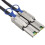 Εξωτερικό καλώδιο Mini SAS 26 ακίδων SFF-8088 αρσενικό σε SFF-8088 αρσενικό με 28AWG, μα 2
