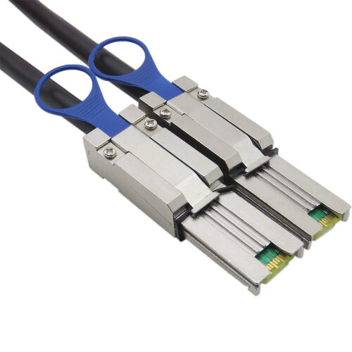 Εξωτερικό καλώδιο Mini SAS 26 ακίδων SFF-8088 αρσενικό σε SFF-8088 αρσενικό με 28AWG, μα 1