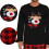 Christmas Deer Embroidery Pajamas Grid Print Pants 4