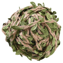 Artificial Vine Garland with Green Leaves, Flexible Jute Twine Rope for DIY Crafts and Home Decoration