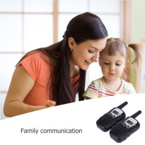 Ασύρματο Walkie Talkie Υψηλής Συχνότητας για Μίνι Παιδιά (Μαύρο), Συσκευασία 2 τε 1