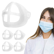Mask Bracket 5 Pack 3D Mask Support Frame for Easy Breathing Comfortable Fit and Makeup Protection