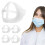 Mask Bracket 5 Pack 3D Mask Support Frame for Easy Breathing Comfortable Fit and Makeup Protection 1