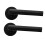 Stainless Steel Interior Bathroom Door Lock Set, Quiet Privacy Handle for Bedroom Home Security 1