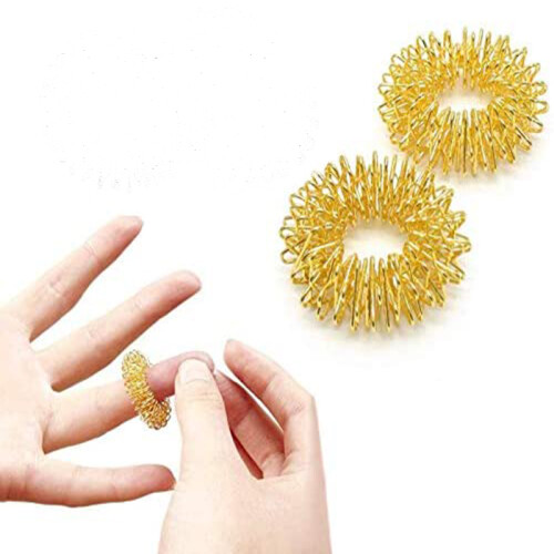 Set di 5 anelli massaggianti sensoriali per dita, per agopressione. 1