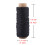 Flat Sewing Coarse Braid Waxed Thread Compatible with Leather Craft Repair 50m 1mm(Black) 4