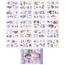 Flower Girl Die Cut Sticker Waterproof Adhesive PET-star road