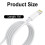 Cabo USB-C para Lightning com carregamento rápido – 1 metro para iPhone e AirPods 5