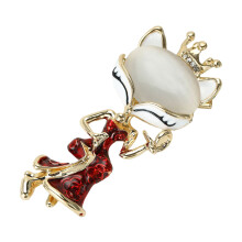 Delicate Foxes Designs Metal Pin Suitable For Casual Formal-Red