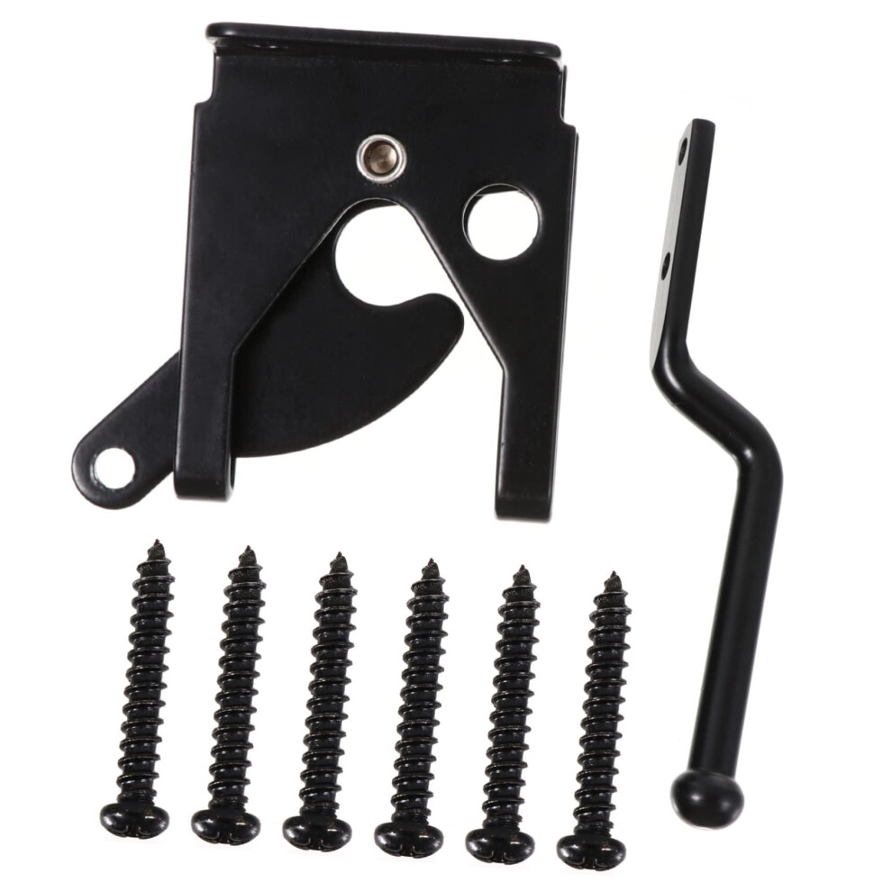Automatic Selflocking Fence Gate Latch, Durable Iron Gravity Lever Bolt For Wooden Fence, Easy Install 9073542095880