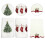 Christmas Hand Towels Pure Cotton 3PCS 5