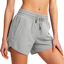 Women's Running Shorts Athletic Workout Active Shorts-Gray XL