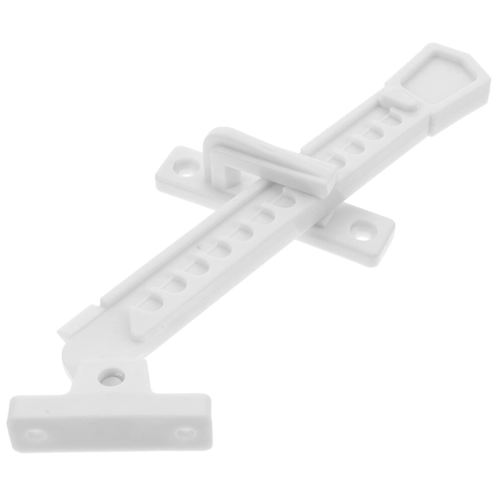Adjustable Window Security Bar Antitheft Sliding Window Lock White Abs For Home Safety 9771547947103