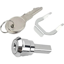 Universal Stainless Steel Toolbox Lock Set with Keys, Cabinet Drawer Lock, 180 Rotation, Durable Design