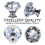 6 Pack Diamond Crystal Cabinet Knobs 30mm Silver Glass Drawer Pulls for Dresser Kitchen Cabinets 3