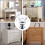 6 Pack Diamond Crystal Cabinet Knobs 30mm Silver Glass Drawer Pulls for Dresser Kitchen Cabinets 5