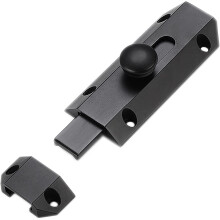 Heavy Duty Brass Slide Bolt Lock 4 Pack, Brushed Bronze Barrel Door Latch with Screws for Gate