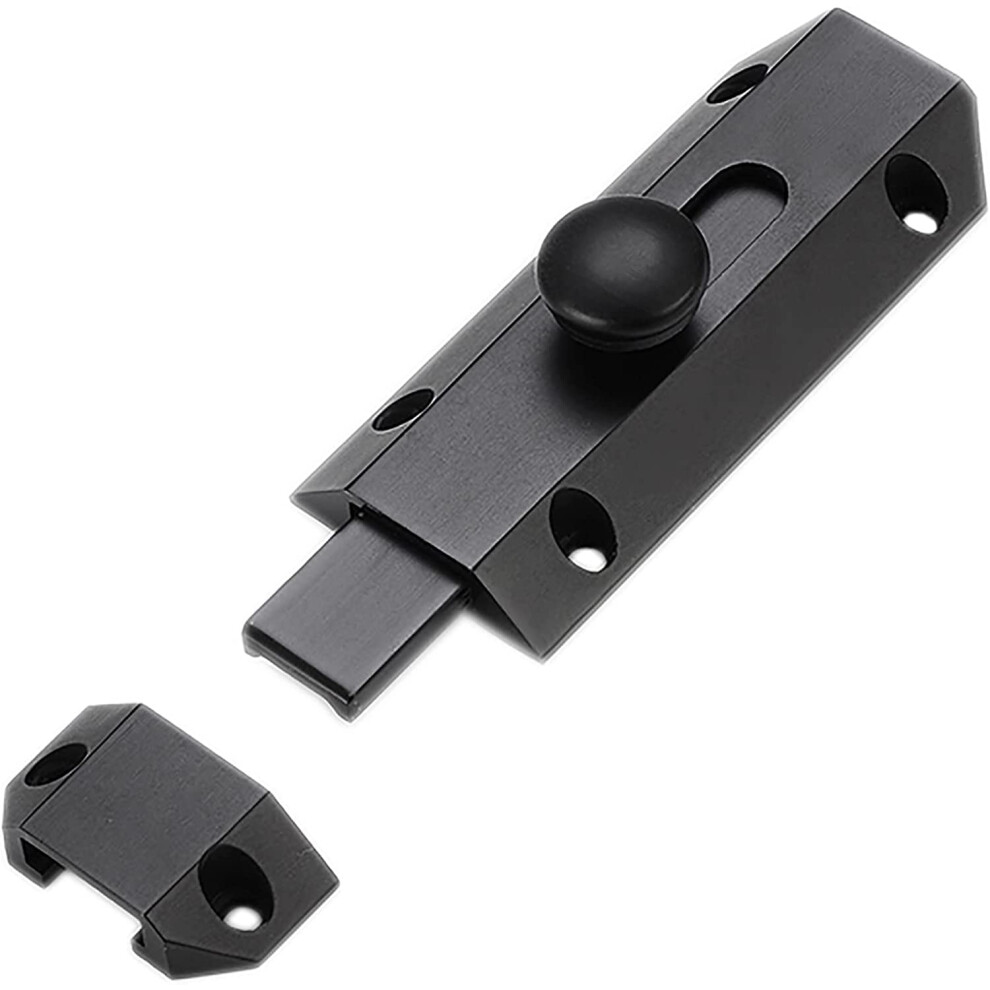 Heavy Duty Brass Slide Bolt Lock 4 Pack, Brushed Bronze Barrel Door Latch With Screws For Gate 9351714573061