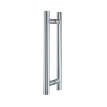 Glass Door Handle 300mm H Type Stainless Steel Pull with Satin Matt Finish, ReadytoInstall Set