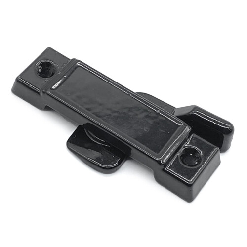 Iron Sliding Window Sash Lock 7.1 cm Black Replacement Set with Screws for Enhanced Home Security 2