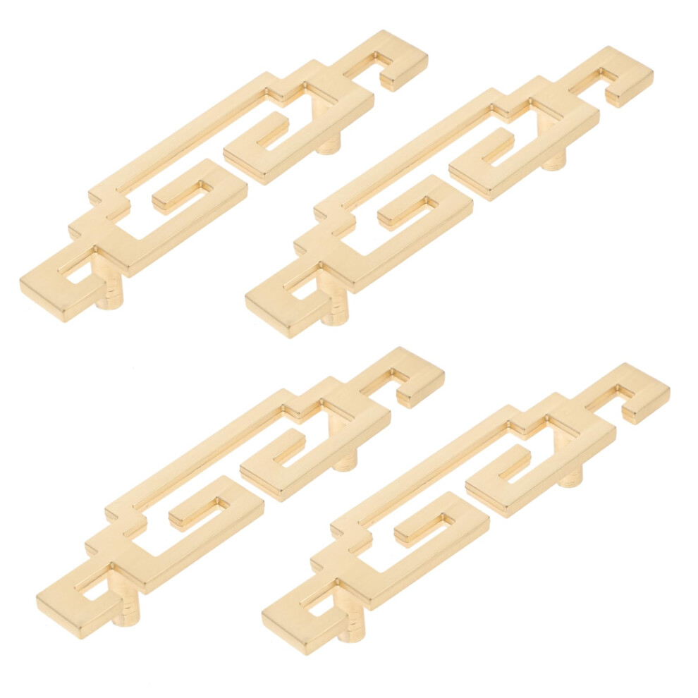 Elegant Gold Cabinet Door Handles 96Mm Zinc Alloy Pulls Set Of 4 For Kitchen Cupboard Drawer 9073542096313