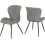 Seconique Marlow & Quebec Dining Set X4 Chairs Grey Pu 6