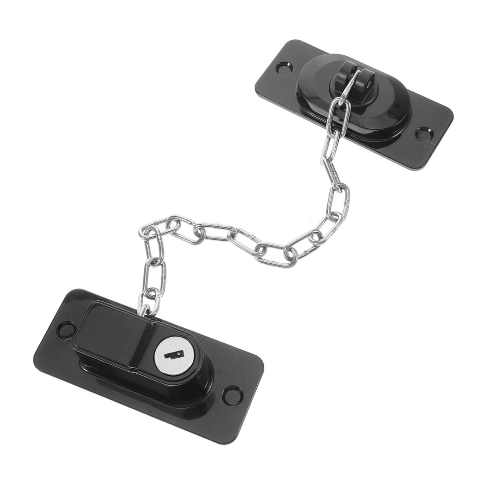 Sliding Window Safety Lock Nodrill Child Proof Restrictor Adjustable Metal Design For Home And Pets Black