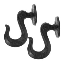 2pcs Heavy Duty Vintage Metal Wall Hooks for Coats Towels Keys and Bags Home Bathroom Decor