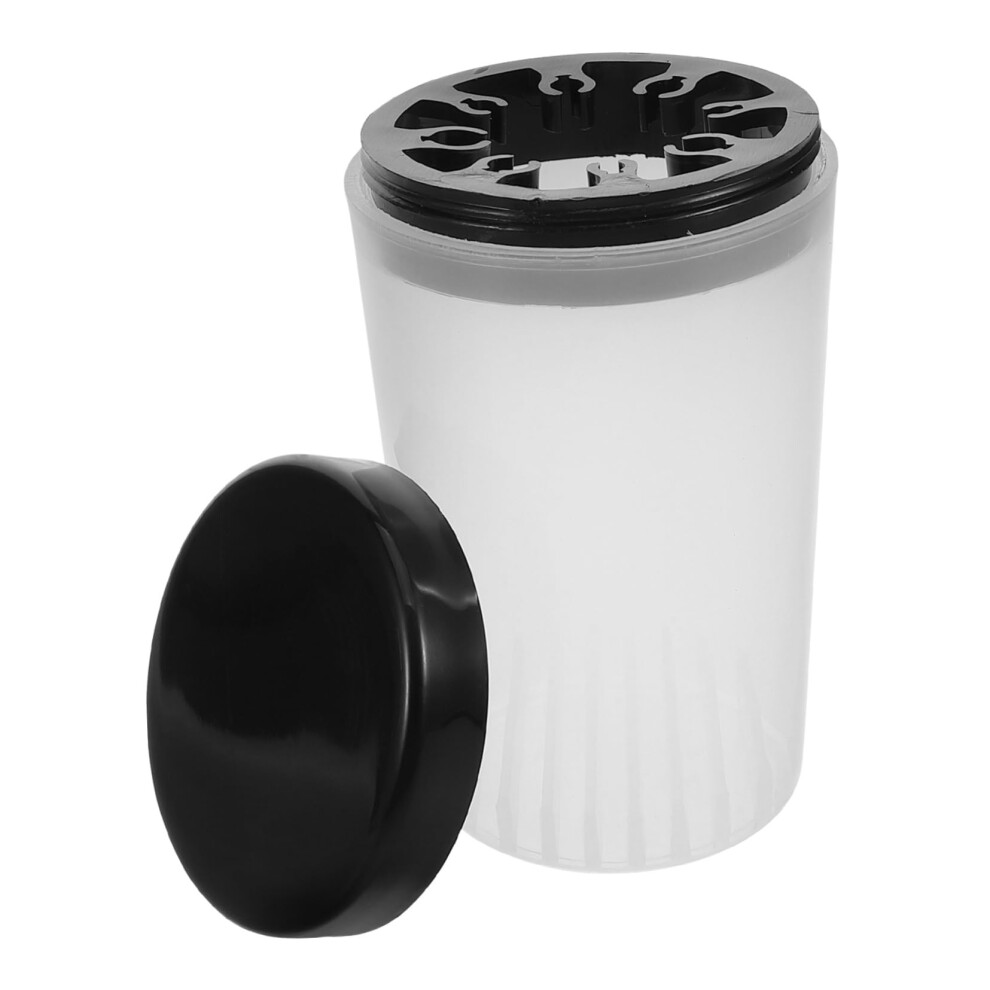 Nail Art Brush Cleaner Cup for UV Gel Pens with Dual Cleaning Organizer and Upright Storage