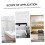 Stainless Steel Interior Bathroom Door Lock Set, Quiet Privacy Handle for Bedroom Home Security 4