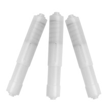 3pcs Adjustable Plastic Toilet Paper Holder with Sliding Rod for Secure and Easy Roll Use