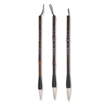 (A) 3Pcs Pro Chinese Brush Kit Beginner Calligraphy Pen for Traditional Ink Painting