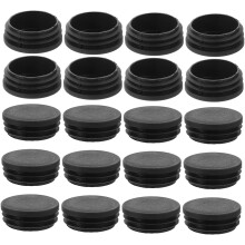 50pcs Plastic Chair Leg Caps for Metal Furniture, Round Tube End Plugs for Floor Protection and Noise Reduction