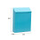 Wall Mounted Locking Mailbox with Secure Key Lock, Durable Blue Iron Postbox for Home and Office 3