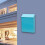 Wall Mounted Locking Mailbox with Secure Key Lock, Durable Blue Iron Postbox for Home and Office 4