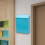 Wall Mounted Locking Mailbox with Secure Key Lock, Durable Blue Iron Postbox for Home and Office 5