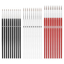 30Pcs Small Detail Paint Brushes Set, Extra Fine Tips for Miniatures Watercolor Acrylic Model Painting