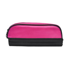 (Pink) Waterproof Large Capacity Pencil Case Double-Layer Pen Bag Aesthetic School