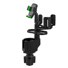 (Green) Cup Holder Expander Mount Stand Phone Support Bracket Auto Drink Bottle Bracket