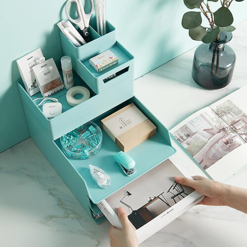 (A, Incanus) Document for Case Desktop Plastic Storage Box Holder Rack Home Table Drawer Box 1