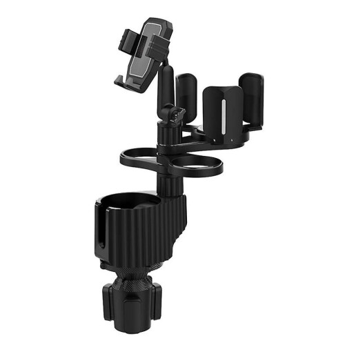 (Gray) Cup Holder Expander Mount Stand Phone Support Bracket Auto Drink Bottle Bracket