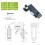 Zinc Alloy Latch for Industrial Lockers and Distribution Box, Flush Mount Design, Secure Panel Closure 2
