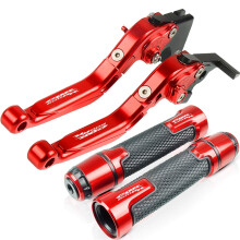 Foldable CNC Aluminum Motorcycle Brake Clutch Levers with Ergonomic Rubber Grips for Honda CBR600RR 20072018
