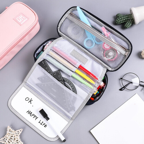 (Black) Durable Pen for Case Pouch Big Capacity Home School Office Organizer for Work St 2